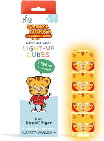 Glo Pals x Daniel Tiger's Neighborhood Water-Activated Light-Up Cubes for Sensory Play in Kuwait