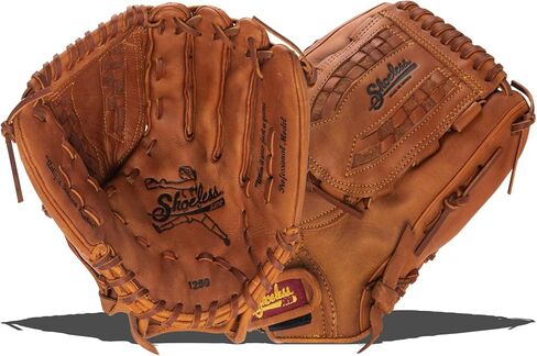 Shoeless Joe Gloves Fast Pitch Basket Weave Web القفازات البنية، 12 1/2 بوصة، اليد اليسرى in Kuwait