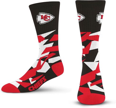 من أجل الأقدام العارية NFL MINNESOTA VIKINGS Shattered Camo Crew Sock Team، لون كبير in Kuwait