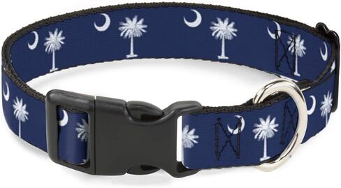 Buckle-Down 16-23" South Carolina Flags Plastic Clip Collar, Wide Medium in Kuwait