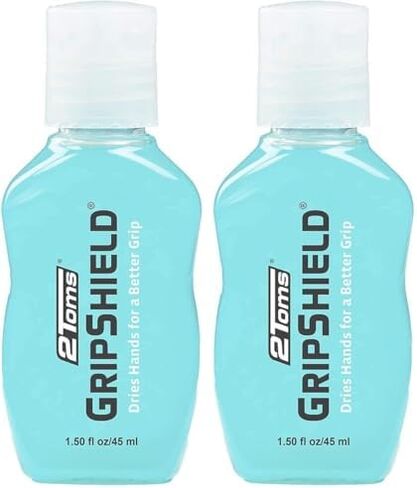 2Toms GripShield، معزز قبضة الطباشير السائل للأيدي المتعرقة، يحافظ على جفاف اليدين، 1.5 أونصة، زجاجتان in Kuwait