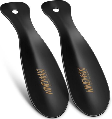 NINEMAX Shoe Horn Metal Travel 7.5" Small Shoehorns for Women, Men, Seniors (Pack of 2) in Kuwait