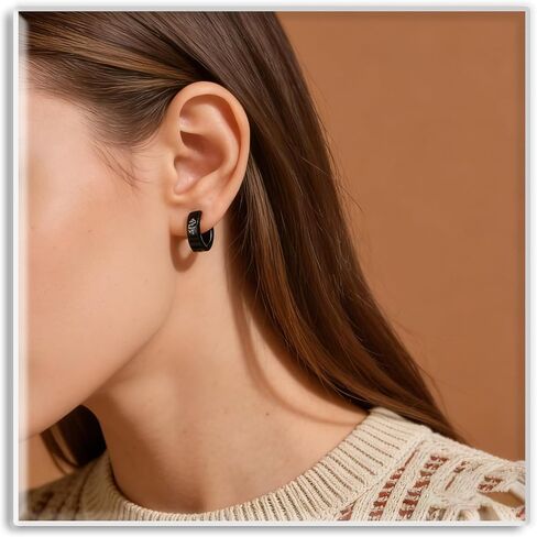 Xusamss Punk Stainless Steel Dragon Hoop Earrings in Kuwait