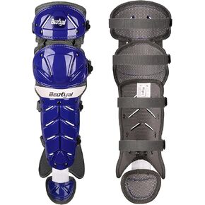 Beutyal Baseball Softball Catcher Leg Guards Shin Guards Adult 16.5 Inch Blue in Kuwait