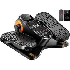CURSOR FITNESS Under Desk Elliptical Machine, 12 Level Magnetic Resistance, Forward & Reverse Direction, Manual & Electric Mode, Leg Exerciser for Seniors Healthy in Kuwait