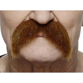 Mustaches Self Adhesive Fake Mustache, Novelty, Biker False Facial Hair, Costume Accessory for Adults, Black Color in Kuwait