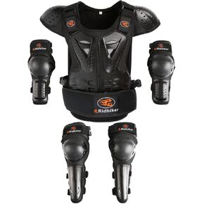 Kids Dirt Bike Gear Chest Protector Motocross，Youth Motorcycle Armor Suit with Knee Shin Guard Elbow Pads for Boys Girls Riding Protective Gear in Kuwait