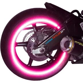 customTAYLOR33 New Special Edition Hot Pink High Intensity Grade Reflective Copyrighted Safety Rim Tapes, 17" (Rim Size for Most SportsBikes) in Kuwait