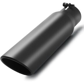 LCGP Exhaust Tip 3" Inlet 5" Outlet 12" Overall Length, Bolt On, Stainless Steel Polished Exhaust Tail Pipe in Kuwait