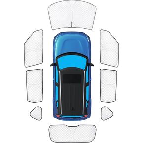 KMF Car Windshield Sun Shade مخصص مناسب لسيارة Toyota Camry 2018-2023، [ترقية 2024] مظلة عاكسة للنافذة الأمامية السميكة مع أكياس تخزين، واقي من الشمس قابل للطي يحجب الحماية الداخلية من الحرارة والشمس in Kuwait