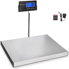 Fuzion Digital Shipping Postal Scale, 86 lb/0.1 oz Package Scale with Hold and Tare Function, Postage Scale for Packages Mailing Small Business, Post Office, AC Adapter Included in Kuwait