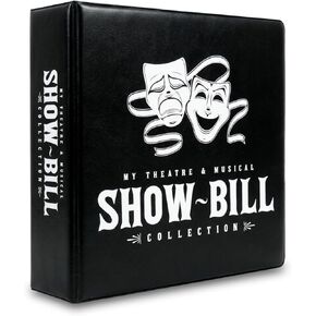 Show-Bill D-Ring Binder for Broadway and Theatre Show-Bills, Comes with 25 Sheet Protectors to Hold and Organize All Your Stage Collections in Kuwait