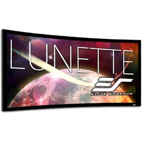 Elite Screens Lunette Series، 96 بوصة قطري 2.35:1، شاشة عرض بإطار ثابت للمسرح المنزلي المنحني، CURVE235-96W، Cinewhite in Kuwait