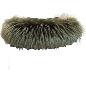 Faux Fur Collar Scarf Hood Trim Neck Warmer for Winter Coat Jacket Parka in Kuwait