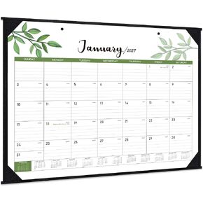 Desk Calendar 2024-2025 - 18 Months Desk Calendar 2024-2025, July 2024 - December 2025, 16.8" x 12", 2024-2025 Wall Calendar with Corner Protectors, Hanging Holes in Kuwait