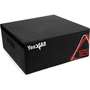 Yes4All Adjustable Soft Plyo Box, Jumping Trainer - For Plyometric Exercises and Conditioning, Multiple Height Variations in Kuwait