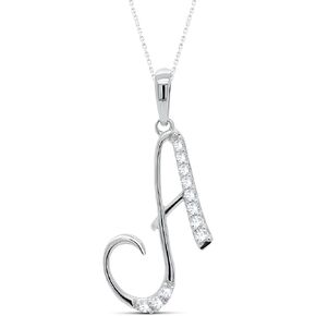 Stylish Initial Charms Pendants Necklaces for Women - Round Cut Diamond Alpahbet Letter Personalized Coin Name Necklaces for Womens Girls in 14K Gold (0.12 Carat, I2 Clarity, I-J Color) in Kuwait