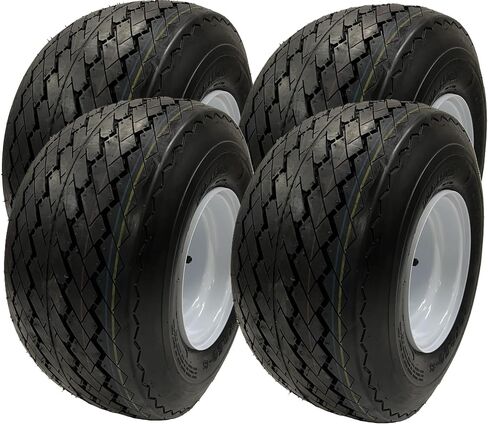 eCustomRim 18x8.50-8 GTX OEM Golf Cart Wheels and Golf Cart Tires Combo - Set of 4 in Kuwait