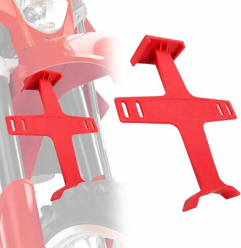 Universal Motorcycle Fork Guard Suspension Support Brace Transportation Tool Tie Down Seal Saver Protection Plastic for Dirt Bike Motocross Accessories Red in Kuwait