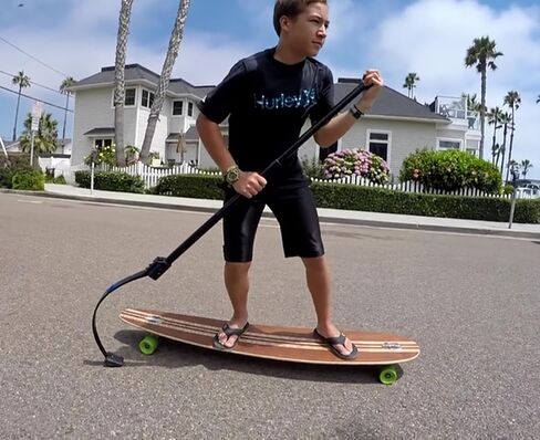 BraapStik 2.0 Land Paddle (Performance Land Paddle Longboard/Skateboad Push stik Core Fitness) Longboarding/Skateboarding/Fitness/Balance/Crossfit/sup on Land in Kuwait