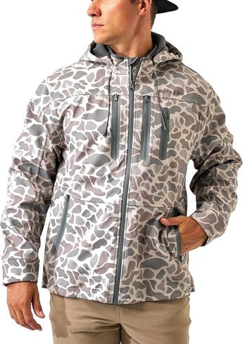 سترة Burlebo الرجالية الكلاسيكية Deer Camo Challenger باللون الأبيض M in Kuwait