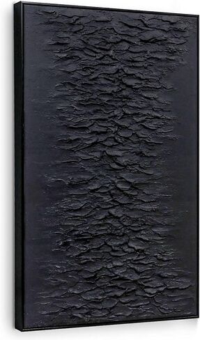 Framed Neutral Abstract Wall-Art Painting - Large Abstract Canvas Wall Decor 3D Curve Illustrations Hand painting for Living Room, Bedroom, Office - 2 Piece 28 x 40 Inch, Ready to Hang… in Kuwait