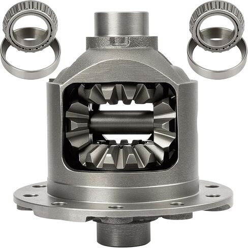 Fexhull Rear 8.5" and 8.6" Differential Case Kit Assembly Limited Slip Locker with Differential Bearing Fit for Cadillac GMC Chevy with 30 spline 10 bolt Axles & 2.73-5.13 Ratios in Kuwait