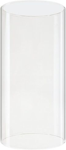 CYS EXCEL D-3" H-16 Glass Open Ended Hurricane Candleholder Bottomless Cylinder Sleeve Clear Chimney Shade Tube Cover, 1 Piece in Kuwait