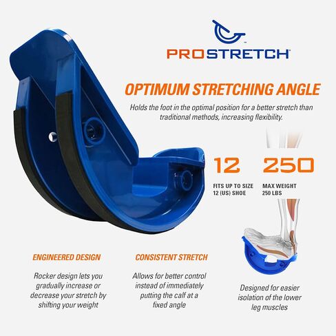 ProStretch نقالة العجل الأصلية وهزاز القدم لالتهاب اللفافة الأخمصية والتهاب وتر العرقوب والعجول الضيقة، صنع في الولايات المتحدة الأمريكية in Kuwait
