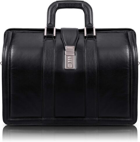McKlein Davis L Series Laptop Briefcase, Brown Genuine Leather (96184A) in Kuwait