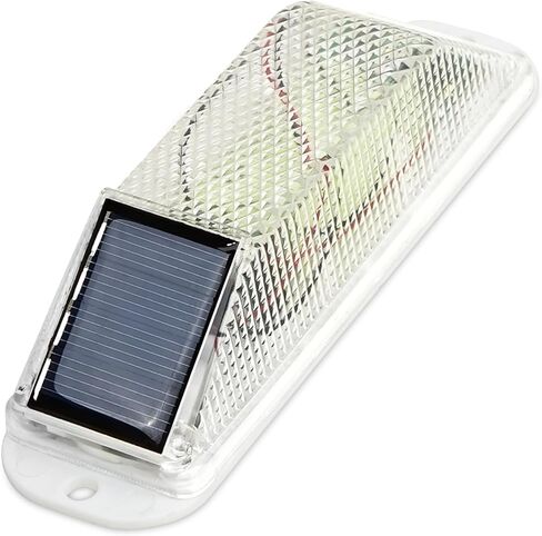 Aolyty Solar Strobe تحذير ضوء حساس LED مصباح تحذير فائق السطوع IP54 مقاوم للماء التحكم في الضوء وامض منارة حاجز البناء علامات الطريق السلامة أضواء المرور فلاش (أحمر) in Kuwait