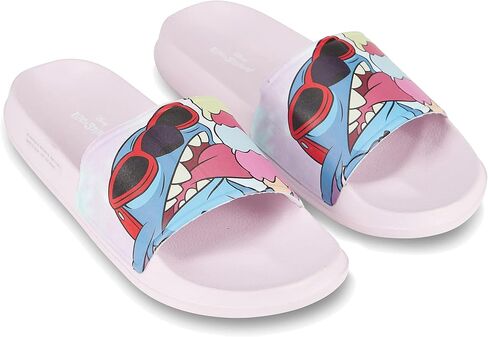 Disney Ladies Lilo and Stitch Slides - Ladies Classic Lilo and Stitch Slide Sandals Lilo and Stitch Slip On Slides Shoes in Kuwait