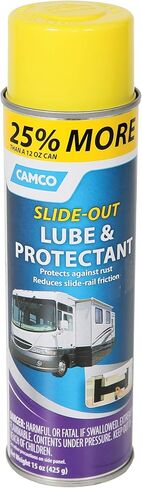 تشحيم Camco Slide Out - للأجزاء المعدنية والبكرات ومفصلات الأبواب وأجزاء الفرامل - للمركبات الترفيهية والقوارب والسيارات والمزيد - 15 أونصة (41105) in Kuwait