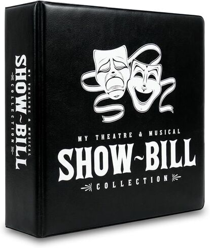 Show-Bill D-Ring Binder for Broadway and Theatre Show-Bills, Comes with 25 Sheet Protectors to Hold and Organize All Your Stage Collections in Kuwait