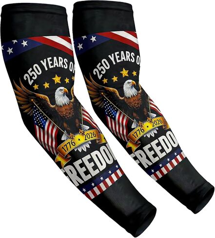 Aegend 2 Pair Sun Protection Cooling Arm Sleeves Compression - Tattoo Cover up - Sun Sleeves for Men Women Youth in Kuwait