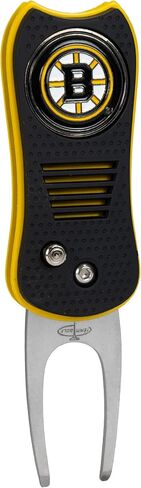 Team Golf NHL Switchblade Divot Tool with Double-Sided Magnetic Ball Marker, Features Patented Single Prong Design, Causes Less Damage to Greens, Switchblade Mechanism in Kuwait