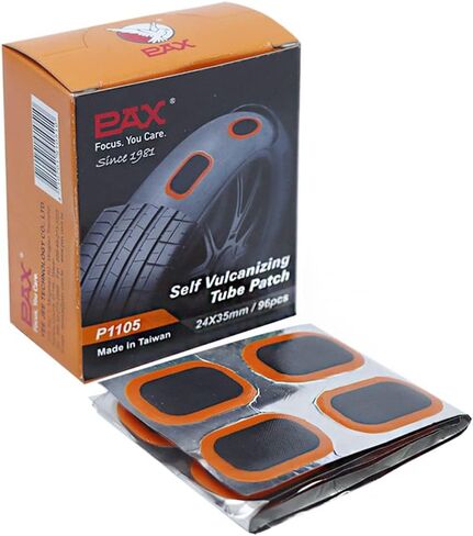 PAX 96 قطعة 24 × 35 مم رقع الأنبوب الداخلي البيضاوي، رقعة إصلاح الإطارات المسطحة للثقب للدراجات، الدراجة، سكوتر، الدراجات النارية، السيارات، السيارات، الشاحنات، BMX، ATVs، النهر العائم، مطاط قابل للنفخ in Kuwait