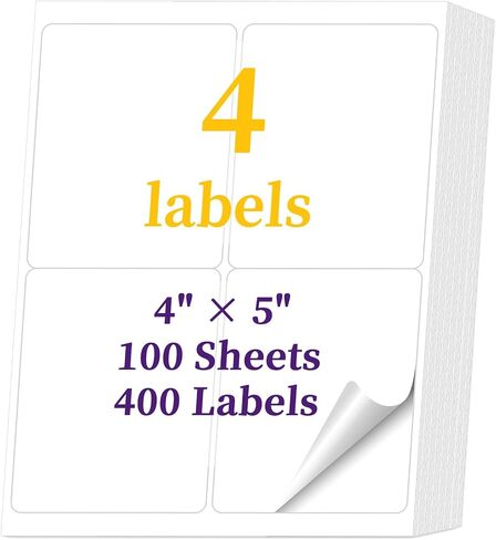 8.5" x 11" Full Sheet Shipping Labels for Laser & Inkjet Printer - 1 Per Page Shipping Labels for Packages Self Adhesive Easy Peel, Full Page Shipping Labels (500 Sheets, 500 Labels) in Kuwait