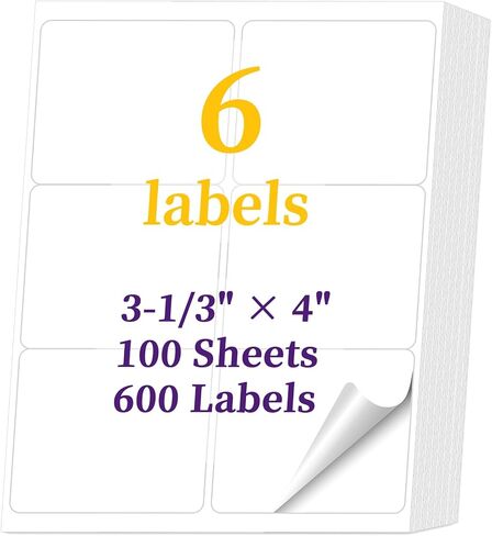 Anylabel 1" x 2-5/8" 30 Up Shipping Address Labels for Laser & Inkjet Printer - 30 per Sheet Return Address Labels, 30 Up Labels 1 x 2-5/8 on US Letter (500 Sheets, 15000 Labels) in Kuwait