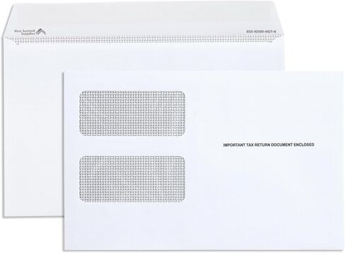 توفر Blue Summit 500 1099 مظاريف نماذج الضرائب NEC، تناسب 3 نماذج 1099 NEC 2022، 3 13/16 بوصة × 8 3/8 بوصة، قابلة للتقشير والختم in Kuwait