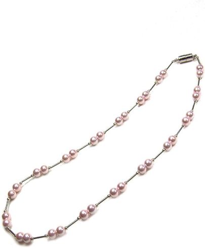 Women's Magnetic Hematite Therapy & Healing Stone with Simulated Pearl Necklace in Kuwait