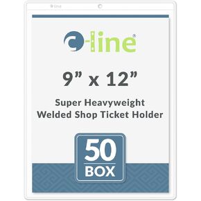 C-Line Vinyl Shop Ticket Holders, Both Sides Clear, 6 x 9 Inches, 50 per Box (80069) in Kuwait