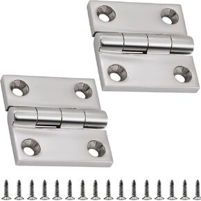 316 Stainless Steel Hinges Marine Grade 2" x 2" Heavy Duty Boat Hatch Hinge (50 mm X 50 mm) 4 Pack Casting Cabinet Door Hinge with Screws in Kuwait