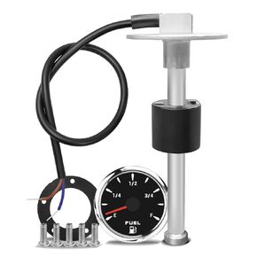 10mm Fuel Gauge Sending Unit Sensor Set, High Resolution (6" 150mm) Stainless Steel Fuel Tank Sending Unit and Fuel Gauge Kit Marine Fuel Sender for Boat RV Truck Vehicle in Kuwait