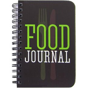 BookFactory Food and Health Journal/Food Diary/Fitness Journal Notebook, 186 Pages - 6'' x 9'' Durable Thick Translucent Cover, Wire-O Binding (Made in USA) in Kuwait
