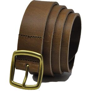 Ashford Ridge Made in England 34mm Full Hide Leather Belt with Brass Colour Full Buckle in Kuwait