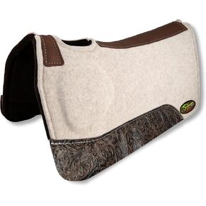 Southwestern Equine OrthoRide Made in USA Premium All Wool Build up, Saddle Pad Western, Classic Contour Saddle Pad, Ortho Pad Horse Saddle Pad, Saddle Blanket, 30x30 & 31x32 in Kuwait