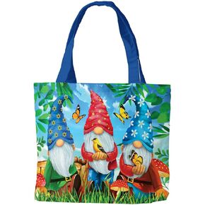 Briarwood Lane Gnome Sweet Gnome Spring Canvas Tote Bag 14.5" x 15" in Kuwait