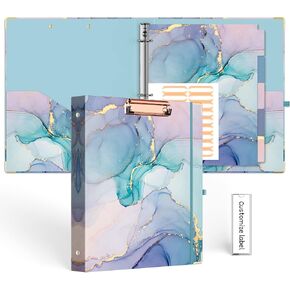 2 Inch 3 Ring Binders with clipboard for Letter-Size 11" x 8.5" Three Ring Binder with 5-Tab Dividers and File Folder Labels for School Class Office Supplies, Season Tree in Kuwait