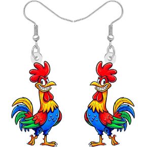 Acrylic Charm Cute Chicken Hen Rooster Earrings Drop Dangle Jewelry for Women Girls Funny Party Gifts in Kuwait